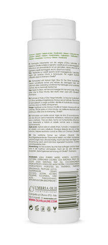Shampoo bottle with label on a white background