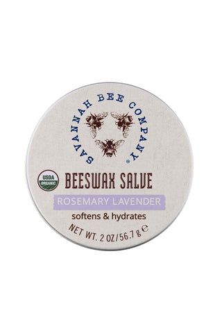 Savannah Bee Rosemary Lavender Beeswax Salve Tin