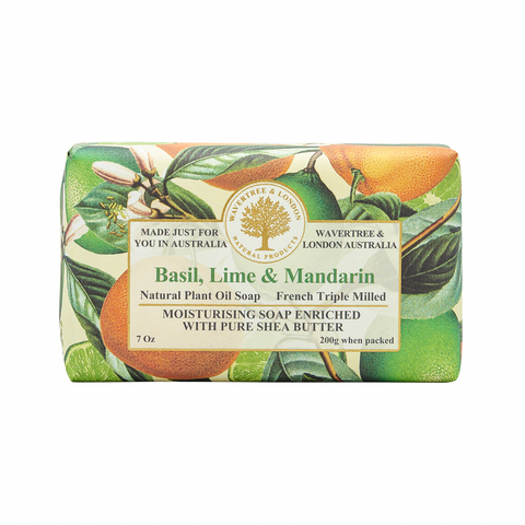 Wavetree & London Basil Lime Mandarin Soap Bar