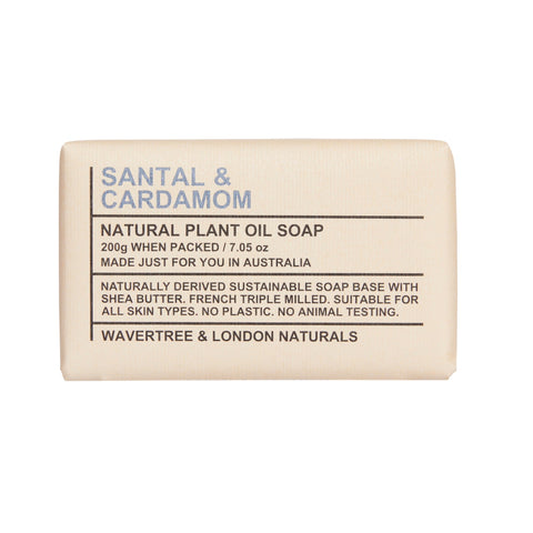 Wavetree & London Santal & Cardamon Scented Natural Soap Bar