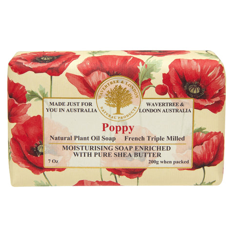 Wavetree & London Poppy Soap Bar