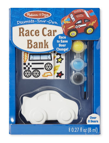 Melissa & Doug Decorate-Your-Own Kit: Race Car Bank