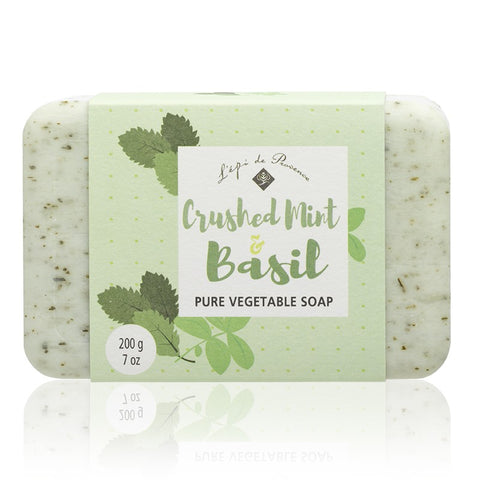 L'Epi de Provence Shea Butter Bath Soap - Crushed Mint & Basil
