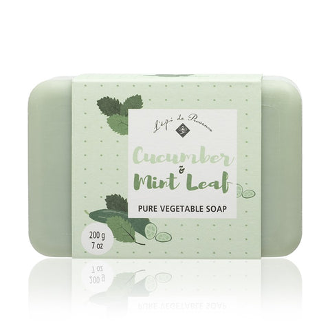 L'Epi de Provence Shea Butter Bath Soap - Cucumber & Mint Leaf