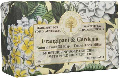 Wavertree & London Australia Moisturizing Soap: Frangipani & Gardenia