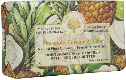 Wavertree & London Australia Moisturizing Soap: Pineapple, Coconut, Lime
