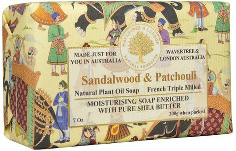 Wavertree & London Australia Moisturizing Soap: Sandalwood & Patchouli